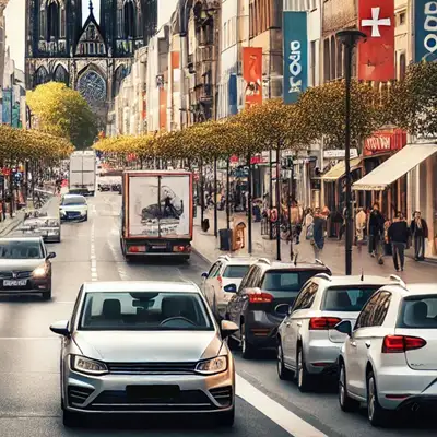 Gebrauchtfahrzeug steht in Köln Innenstadt